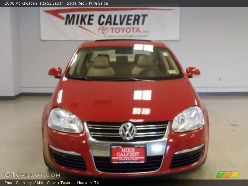 Salsa Red / Pure Beige 2008 Volkswagen Jetta SE Sedan