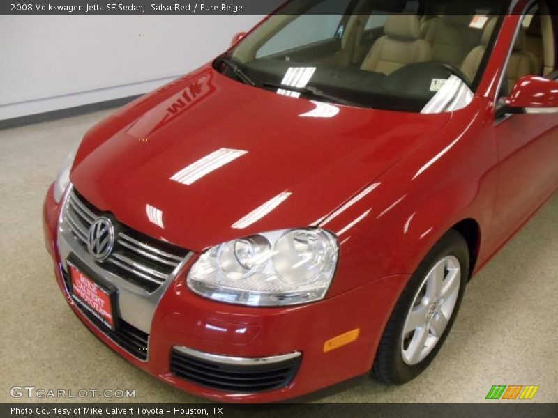 Salsa Red / Pure Beige 2008 Volkswagen Jetta SE Sedan