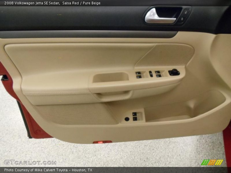 Salsa Red / Pure Beige 2008 Volkswagen Jetta SE Sedan