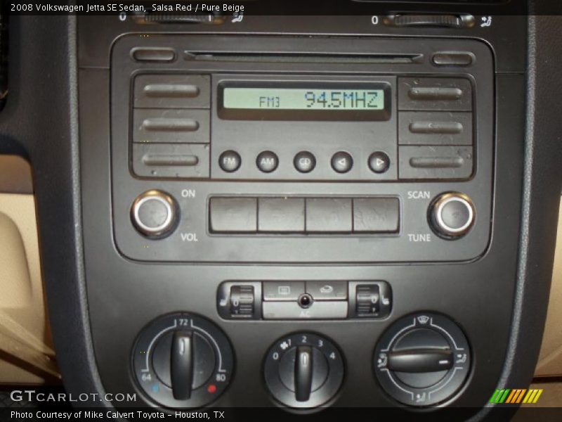 Salsa Red / Pure Beige 2008 Volkswagen Jetta SE Sedan