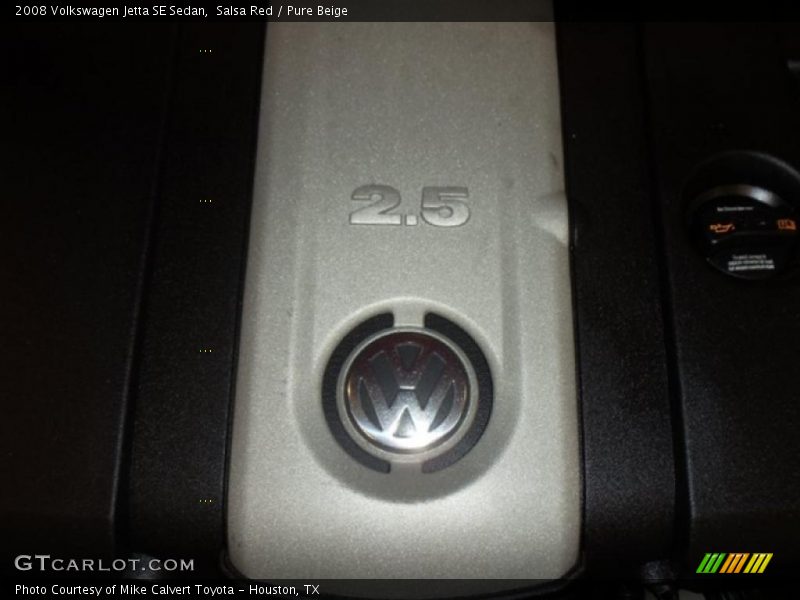 Salsa Red / Pure Beige 2008 Volkswagen Jetta SE Sedan