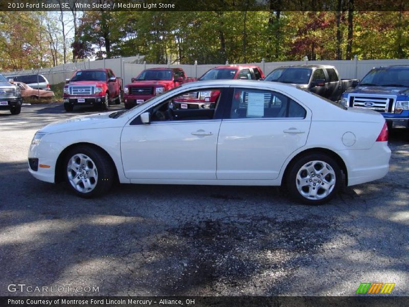White Suede / Medium Light Stone 2010 Ford Fusion SE