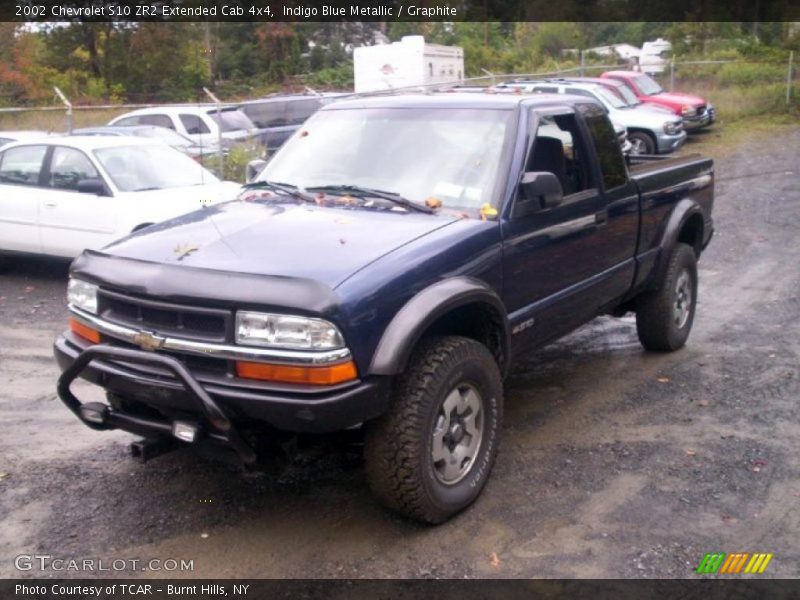 Indigo Blue Metallic / Graphite 2002 Chevrolet S10 ZR2 Extended Cab 4x4