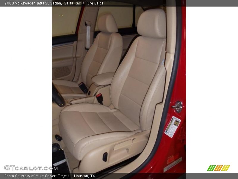 Salsa Red / Pure Beige 2008 Volkswagen Jetta SE Sedan