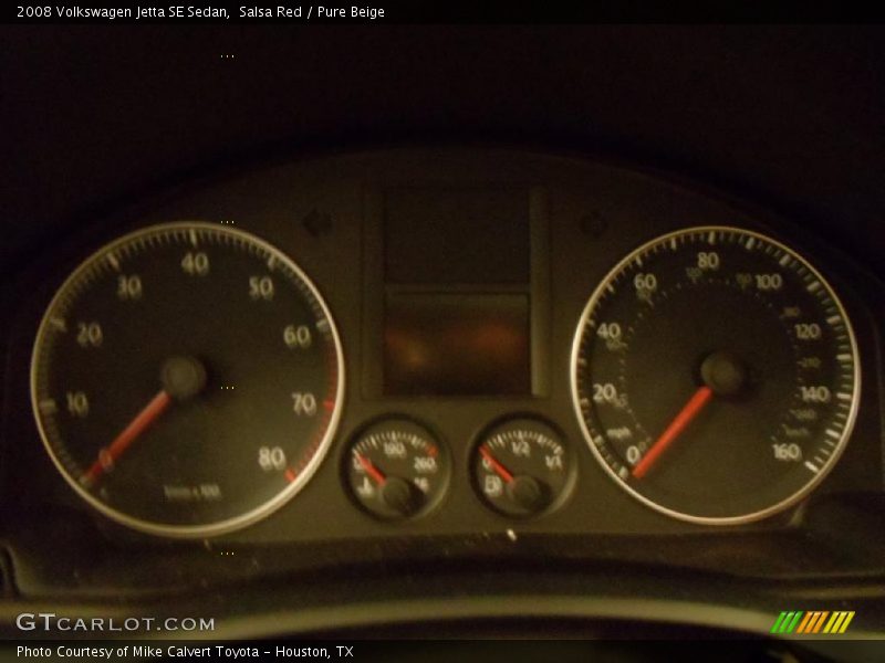 Salsa Red / Pure Beige 2008 Volkswagen Jetta SE Sedan
