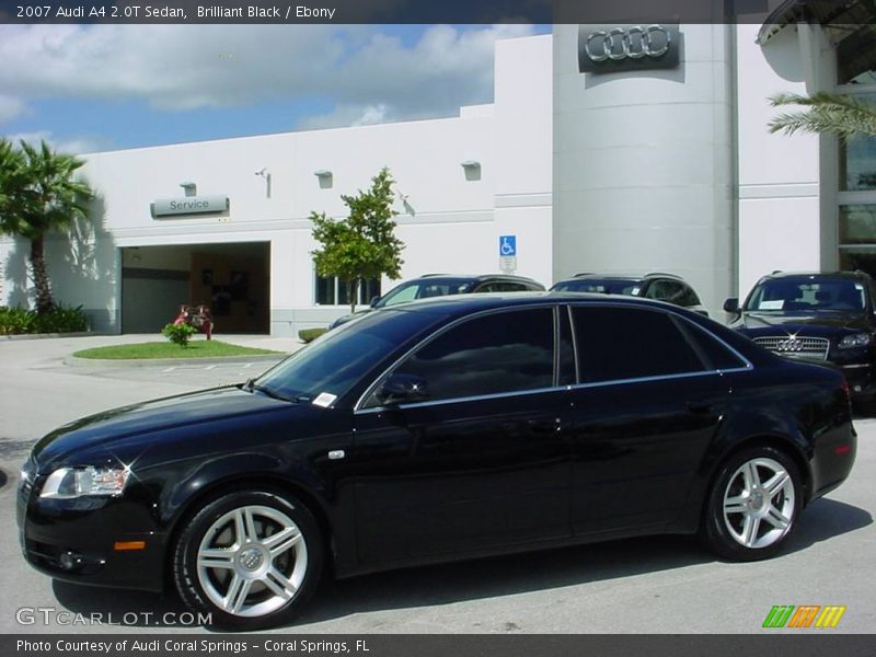 Brilliant Black / Ebony 2007 Audi A4 2.0T Sedan