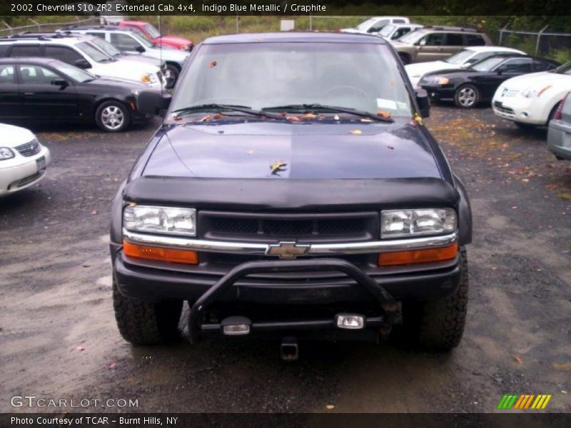 Indigo Blue Metallic / Graphite 2002 Chevrolet S10 ZR2 Extended Cab 4x4