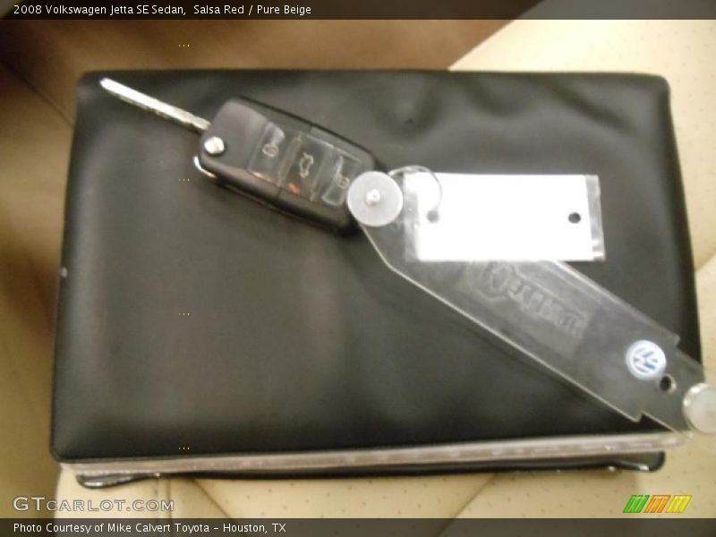 Salsa Red / Pure Beige 2008 Volkswagen Jetta SE Sedan
