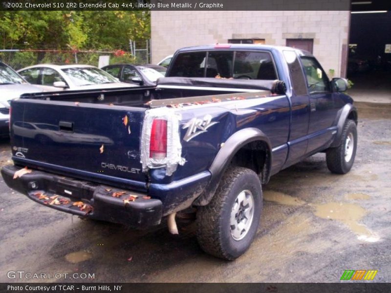 Indigo Blue Metallic / Graphite 2002 Chevrolet S10 ZR2 Extended Cab 4x4