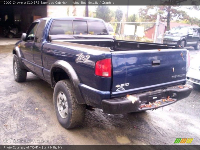 Indigo Blue Metallic / Graphite 2002 Chevrolet S10 ZR2 Extended Cab 4x4