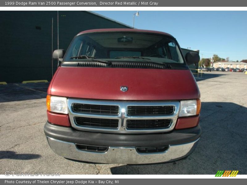 Director Red Metallic / Mist Gray 1999 Dodge Ram Van 2500 Passenger Conversion