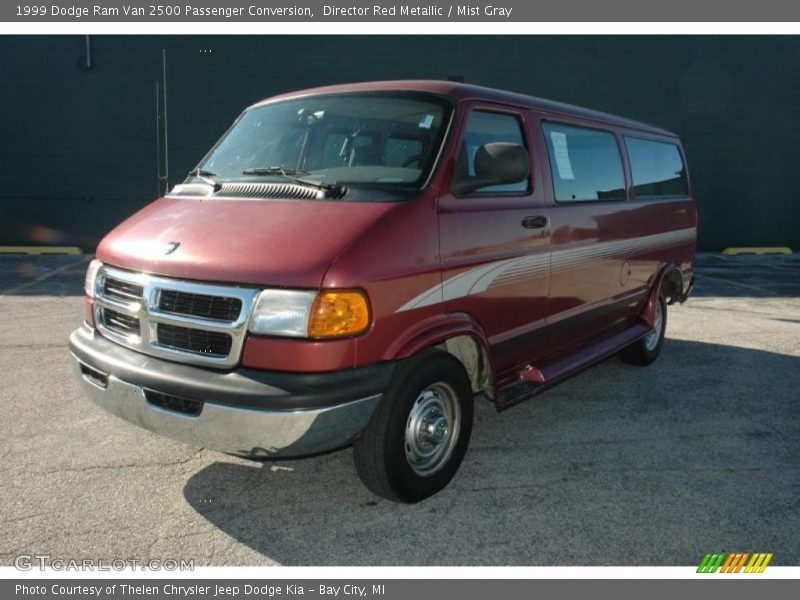 Director Red Metallic / Mist Gray 1999 Dodge Ram Van 2500 Passenger Conversion