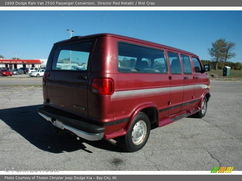 Director Red Metallic / Mist Gray 1999 Dodge Ram Van 2500 Passenger Conversion