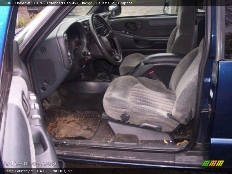 Indigo Blue Metallic / Graphite 2002 Chevrolet S10 ZR2 Extended Cab 4x4