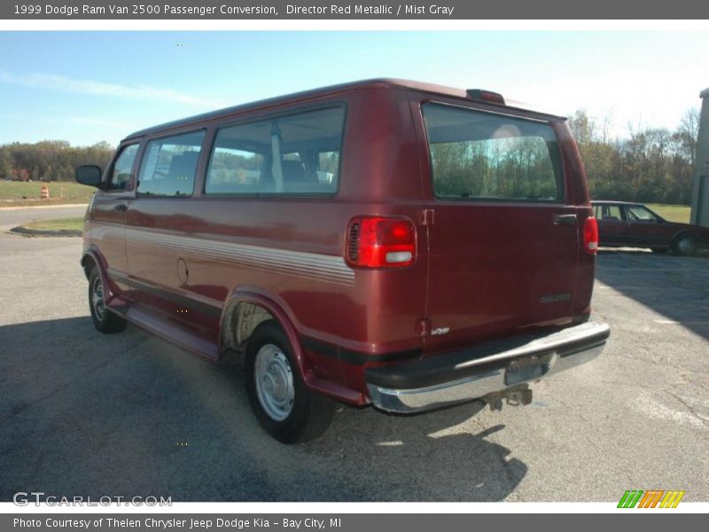 Director Red Metallic / Mist Gray 1999 Dodge Ram Van 2500 Passenger Conversion