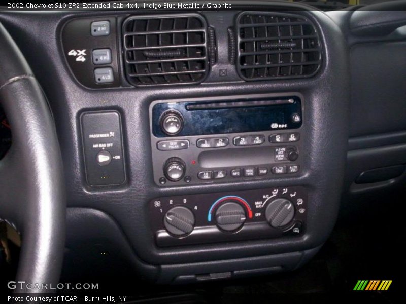 Indigo Blue Metallic / Graphite 2002 Chevrolet S10 ZR2 Extended Cab 4x4