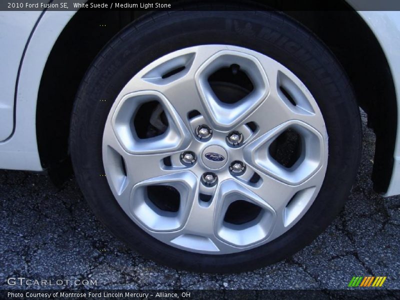 White Suede / Medium Light Stone 2010 Ford Fusion SE
