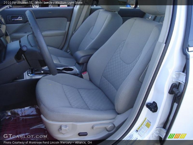 White Suede / Medium Light Stone 2010 Ford Fusion SE