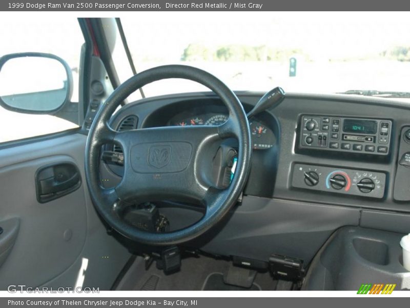 Director Red Metallic / Mist Gray 1999 Dodge Ram Van 2500 Passenger Conversion