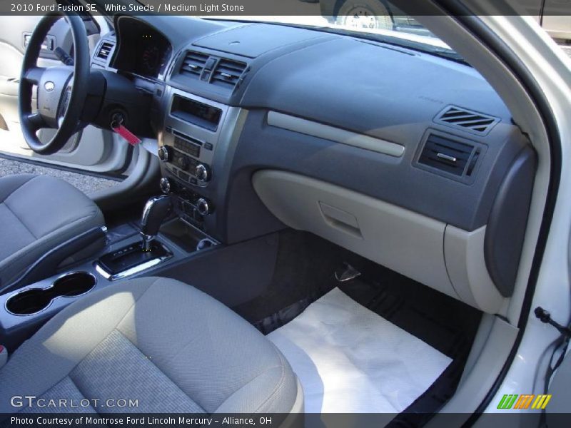 White Suede / Medium Light Stone 2010 Ford Fusion SE