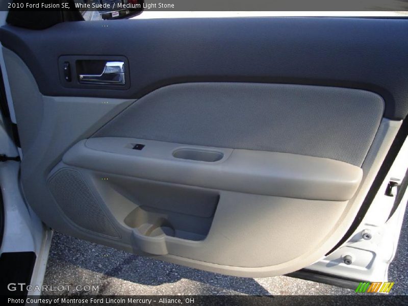 White Suede / Medium Light Stone 2010 Ford Fusion SE