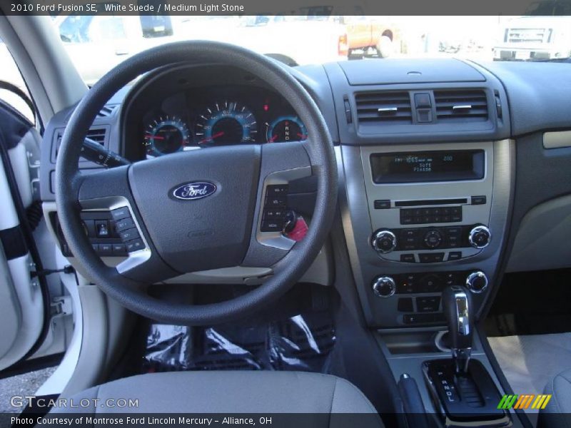 White Suede / Medium Light Stone 2010 Ford Fusion SE
