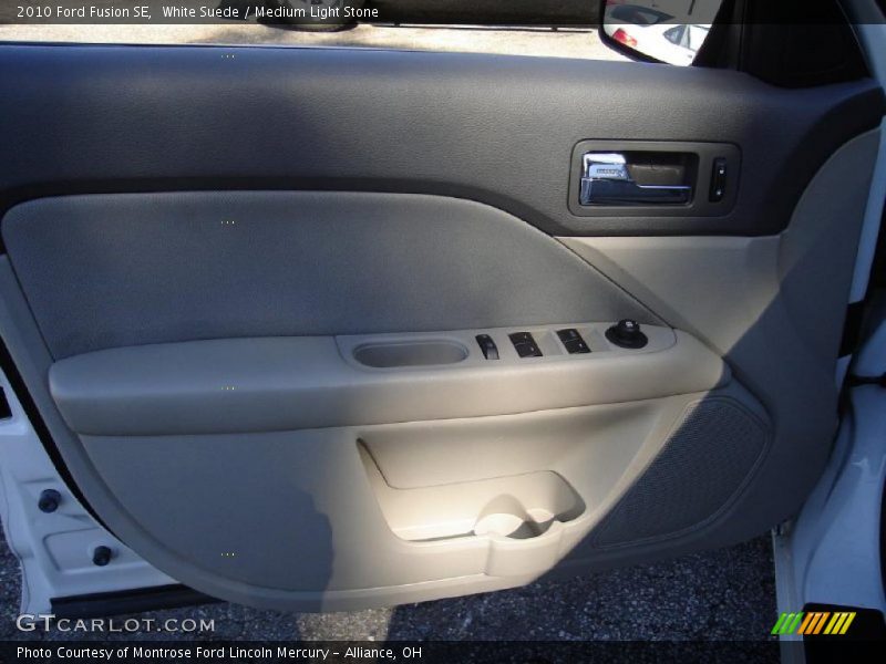 White Suede / Medium Light Stone 2010 Ford Fusion SE