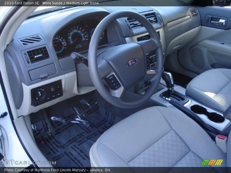 White Suede / Medium Light Stone 2010 Ford Fusion SE