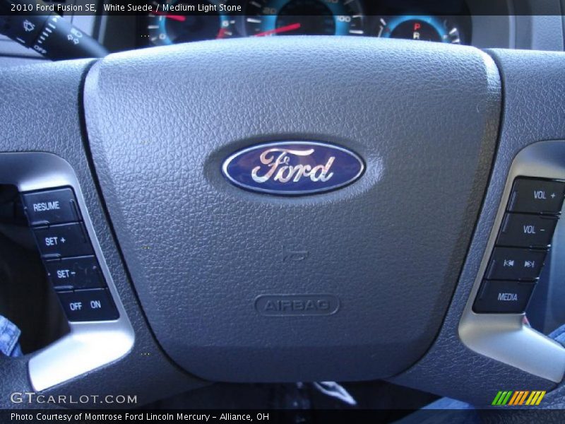 White Suede / Medium Light Stone 2010 Ford Fusion SE