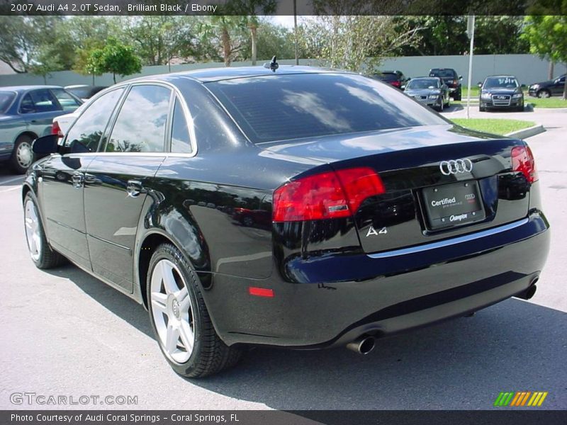 Brilliant Black / Ebony 2007 Audi A4 2.0T Sedan
