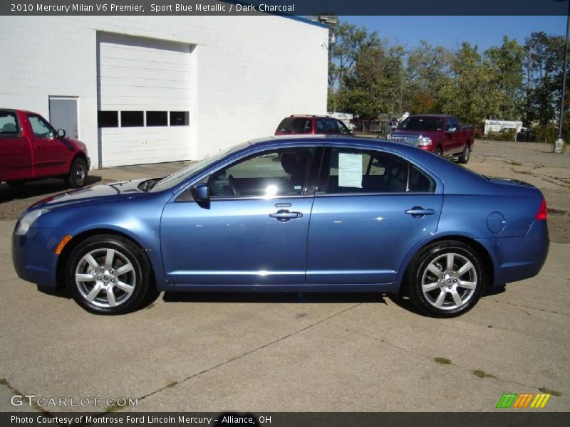 Sport Blue Metallic / Dark Charcoal 2010 Mercury Milan V6 Premier