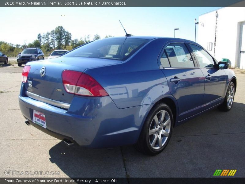 Sport Blue Metallic / Dark Charcoal 2010 Mercury Milan V6 Premier