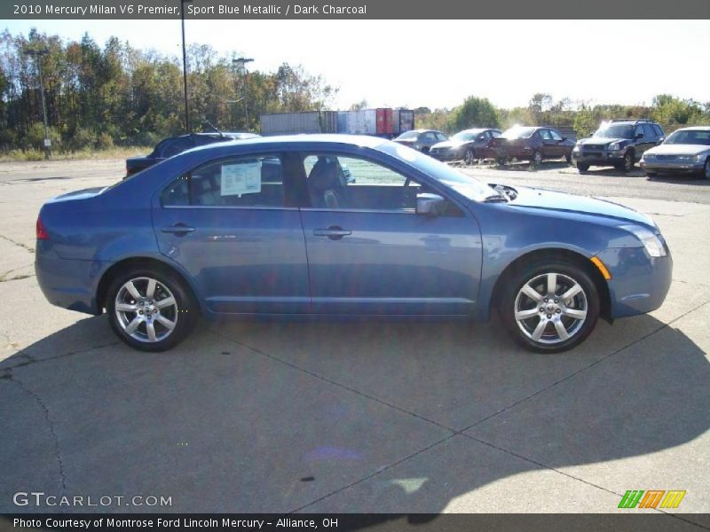 Sport Blue Metallic / Dark Charcoal 2010 Mercury Milan V6 Premier