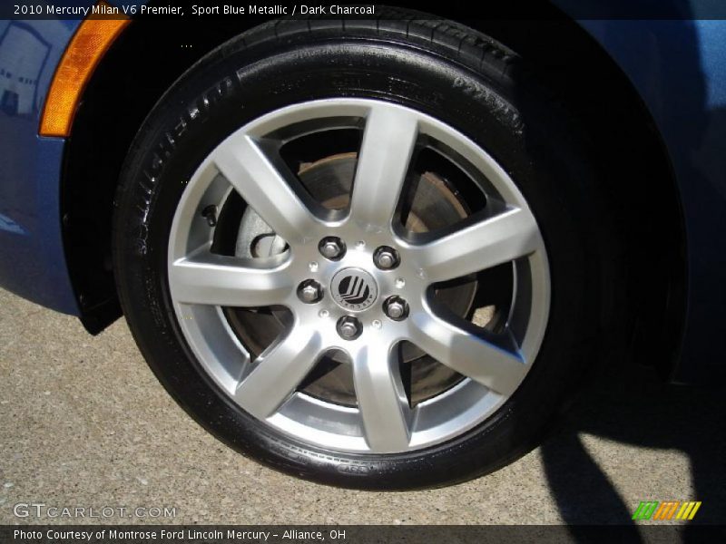 Sport Blue Metallic / Dark Charcoal 2010 Mercury Milan V6 Premier