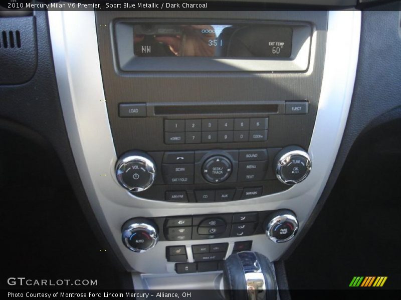 Sport Blue Metallic / Dark Charcoal 2010 Mercury Milan V6 Premier