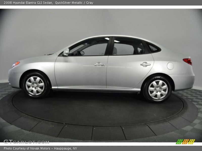 QuickSilver Metallic / Gray 2008 Hyundai Elantra GLS Sedan