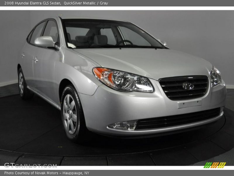QuickSilver Metallic / Gray 2008 Hyundai Elantra GLS Sedan