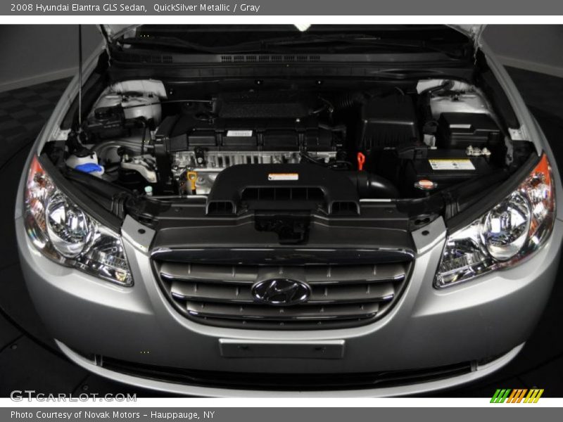 QuickSilver Metallic / Gray 2008 Hyundai Elantra GLS Sedan