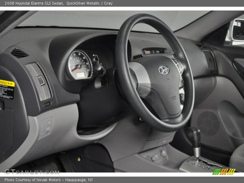 QuickSilver Metallic / Gray 2008 Hyundai Elantra GLS Sedan