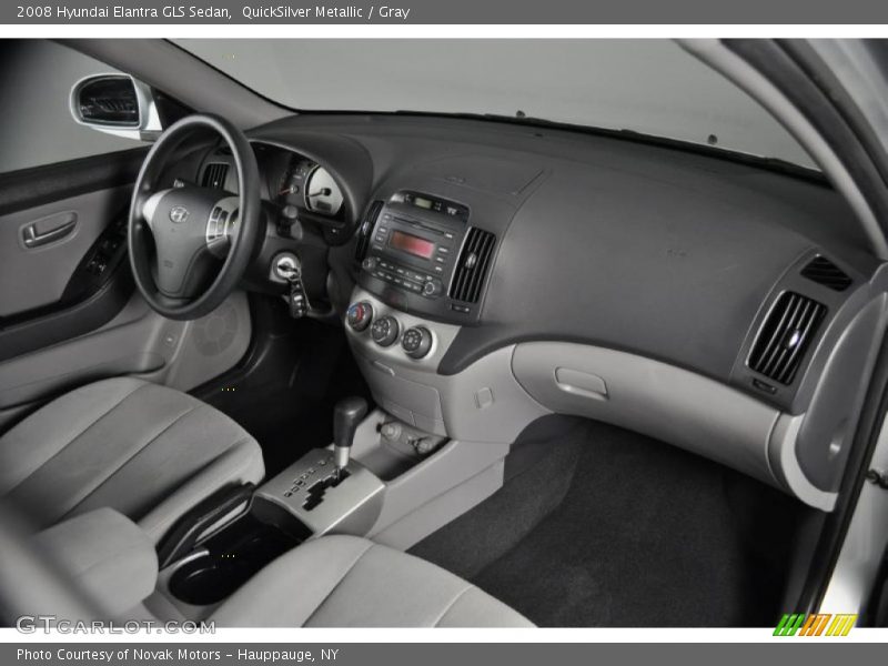 QuickSilver Metallic / Gray 2008 Hyundai Elantra GLS Sedan