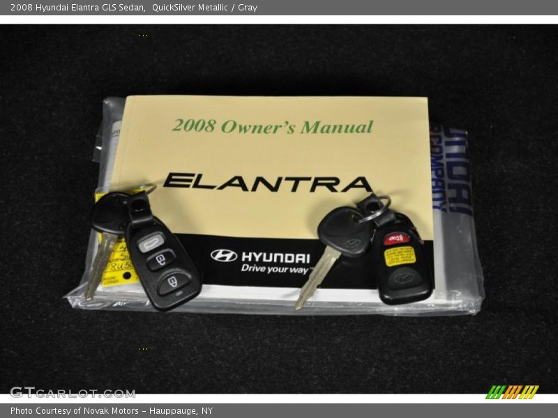 QuickSilver Metallic / Gray 2008 Hyundai Elantra GLS Sedan