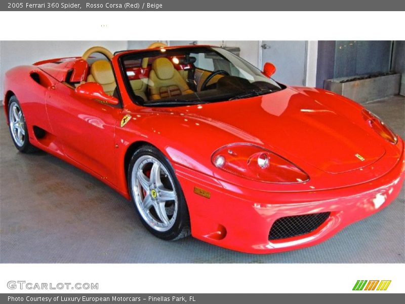 Rosso Corsa (Red) / Beige 2005 Ferrari 360 Spider