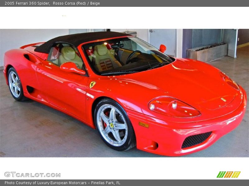 Rosso Corsa (Red) / Beige 2005 Ferrari 360 Spider