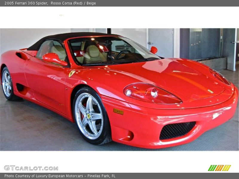 Rosso Corsa (Red) / Beige 2005 Ferrari 360 Spider