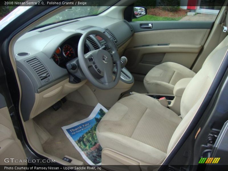 Polished Granite / Beige 2008 Nissan Sentra 2.0