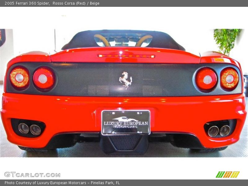 Rosso Corsa (Red) / Beige 2005 Ferrari 360 Spider