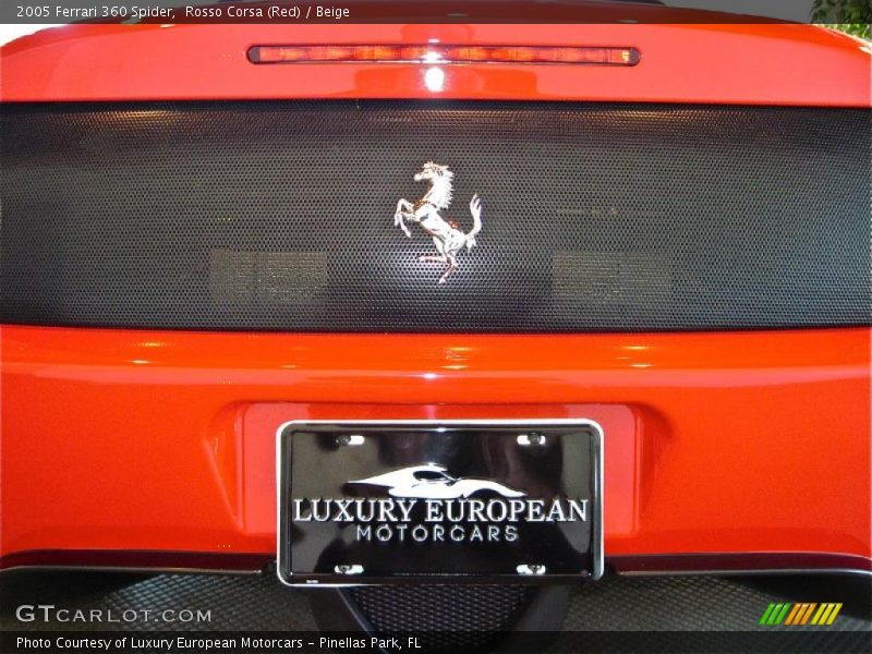 Rosso Corsa (Red) / Beige 2005 Ferrari 360 Spider