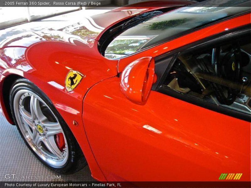 Rosso Corsa (Red) / Beige 2005 Ferrari 360 Spider