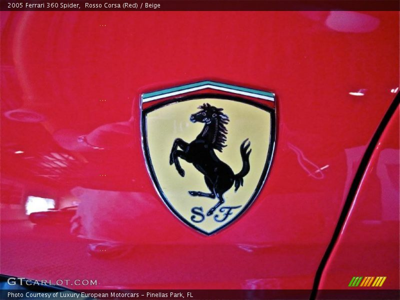 Rosso Corsa (Red) / Beige 2005 Ferrari 360 Spider