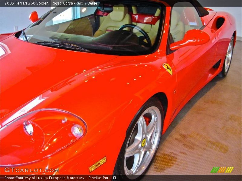 Rosso Corsa (Red) / Beige 2005 Ferrari 360 Spider